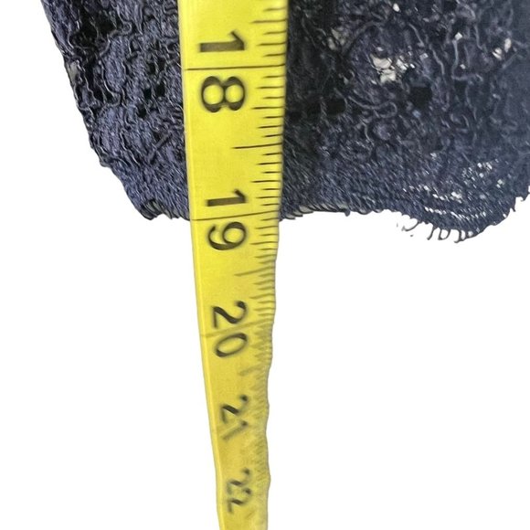 Adrianna Papell Navy Blue Long Sleeve Tapered Full Length Dress 4 - Picture 13 of 13